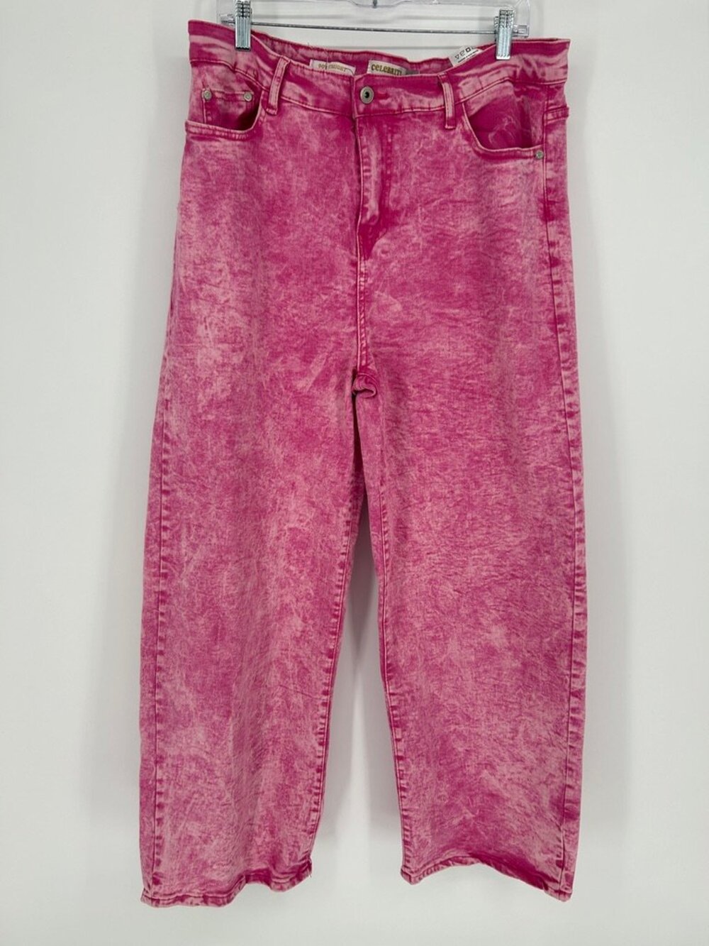 Celebrity Ace 90's Straight Pink Acid Wash High Rise Bratzcore Jeans Size 20